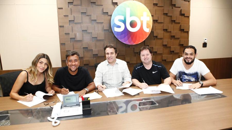 Marlei, Maurício, Fernando Pelegio, Porpetone e Matheus